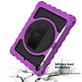 thumbnail image 5 of iPad 6th / 5th Generation Case, iPad Pro 9.7 / iPad Air 2 Case, Dteck Heavy Rugged 3 Layer Full Body Shockproof Protective Cover with 360 Rotate Stand /Hand Strap/ Should Belt /Pencil Holder,Purple, 5 of 6