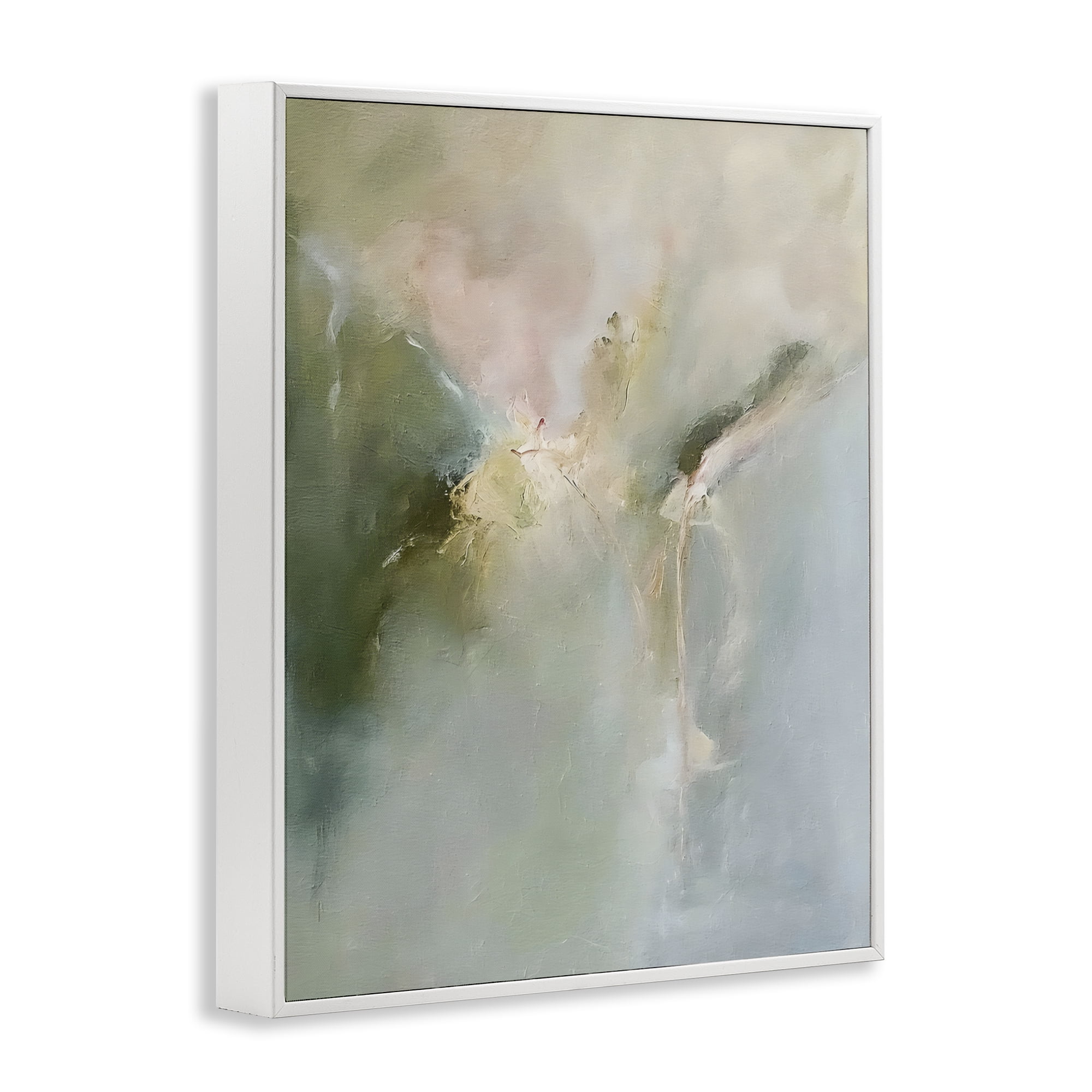 Stupell Industries Ethereal Brushwork Harmony White Framed Giclee Art, design by Riley B