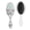 White-561, variant on Sketch Style Floral Hair Brush, Minimalist Artistic Detangler Hairbrush with Aesthetic Tribal Style, Suitable for Women Men Girls Kids, Wet & Dry Use
