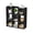 Black-9 cube, variant on 5 Tier Wooden Bookshelf Storage Shelves Organizer Retro Bookshelf Plant Display Shelf for Living Room Home Office Balcony - Rust Brown