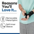 thumbnail image 5 of Carpal Tunnel Wrist Brace Night Support | Arm Brace Wrist Guard | Wrist Splint & Hand Brace | Carpal Tunnel Syndrome & Wrist Tendonitis Pain Relief Forearm Compression | Men Women (Right Wrist Brace), 5 of 10