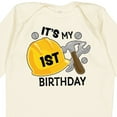 thumbnail image 4 of Inktastic Its My 1st Birthday with Construction Tools Boys Long Sleeve Baby Bodysuit, 4 of 5