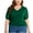 Green, variant on yillto Womens Plus Size Tops Summer Shirts Tunic Mesh Short Sleeve Crew Neck Loose Blouse XL-5XL