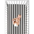 thumbnail image 2 of Sweet Jojo Designs Paris Black and White Fitted Crib Sheet, 2 of 6