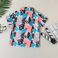 thumbnail image 6 of Fesfesfes Toddler Boys Hawaiian Outfit Kids Baby Boy Printed Tops and Shorts Casual Beach Wear Short-sleeved Dressy Tops and Shorts Clothes Set, 6 of 9