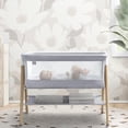 thumbnail image 2 of Simmons Kids Koi by The Bed Moisés con malla transpirable y patas de madera de haya natural, gris paloma, 2 of 5