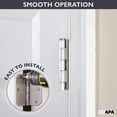 thumbnail image 5 of Ilyapa 18 Pack Brushed Nickel Hinges for Doors, 3.5 x 3.5 Inch Interior Satin Nickel Hinges Hardware, for Front Door, 5/8 Inch Radius Corners, 5 of 8