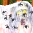 thumbnail image 1 of Visland 50Pcs Fake Spider Exquisite Workmanship Reusable Indeformable Wear-resistant Realistic Prop Halloween Decorations Portable Haunted House Horror Black Spider for Festival, 1 of 9