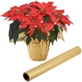 thumbnail image 1 of Cubiertas de aluminio floral para macetas Adnee, 10 yardas, color dorado, 1 of 7