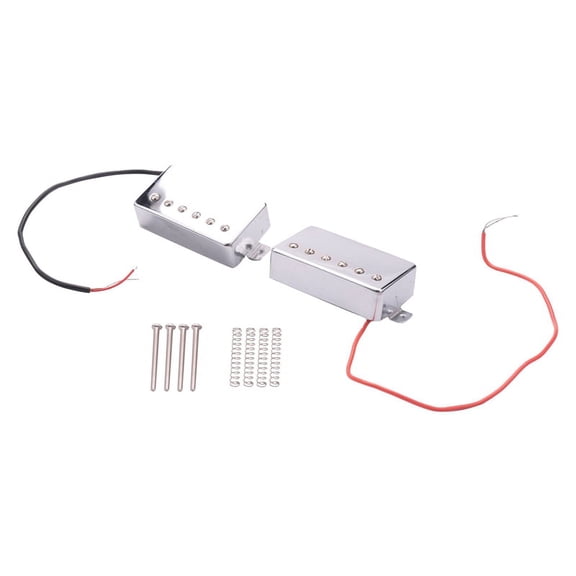 TOP! Set of 2 Electric Guitar Humbucker Pickup Neck Bridge Pickups for LP Accessories Chrome