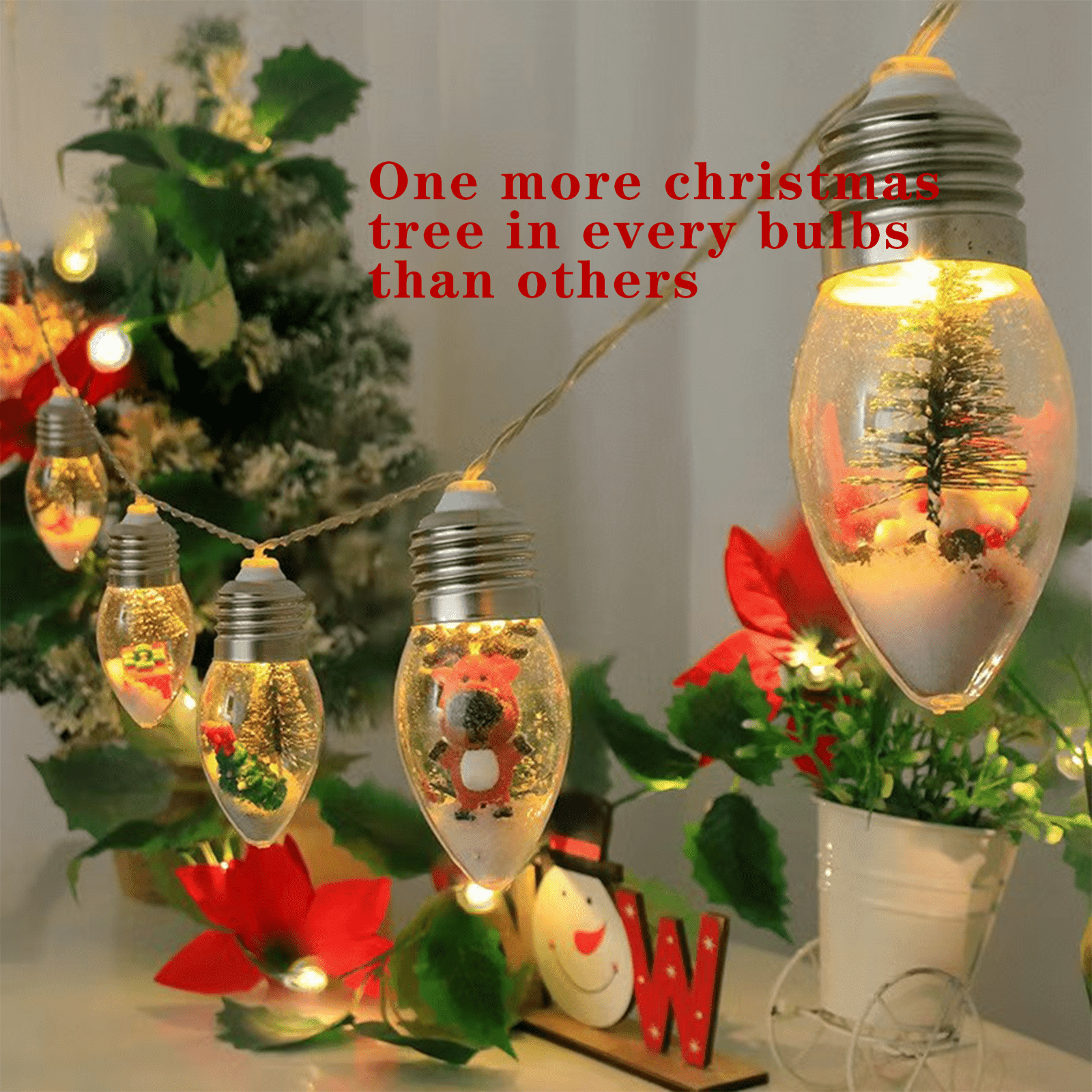 WILLED Christmas Window Lights, Ft 120 LED USB Powered