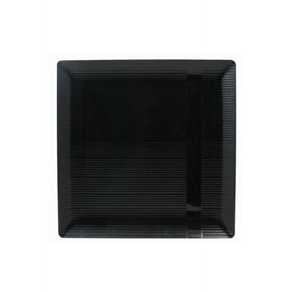 Zen 9" Black Square Plastic Luncheon Plates 10ct.