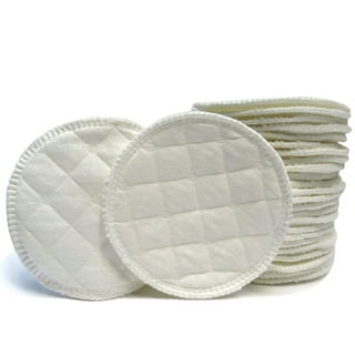 NuAngel Cotton Washable and Reuseable Nursing Pads, 4 Count, Color - Beige  