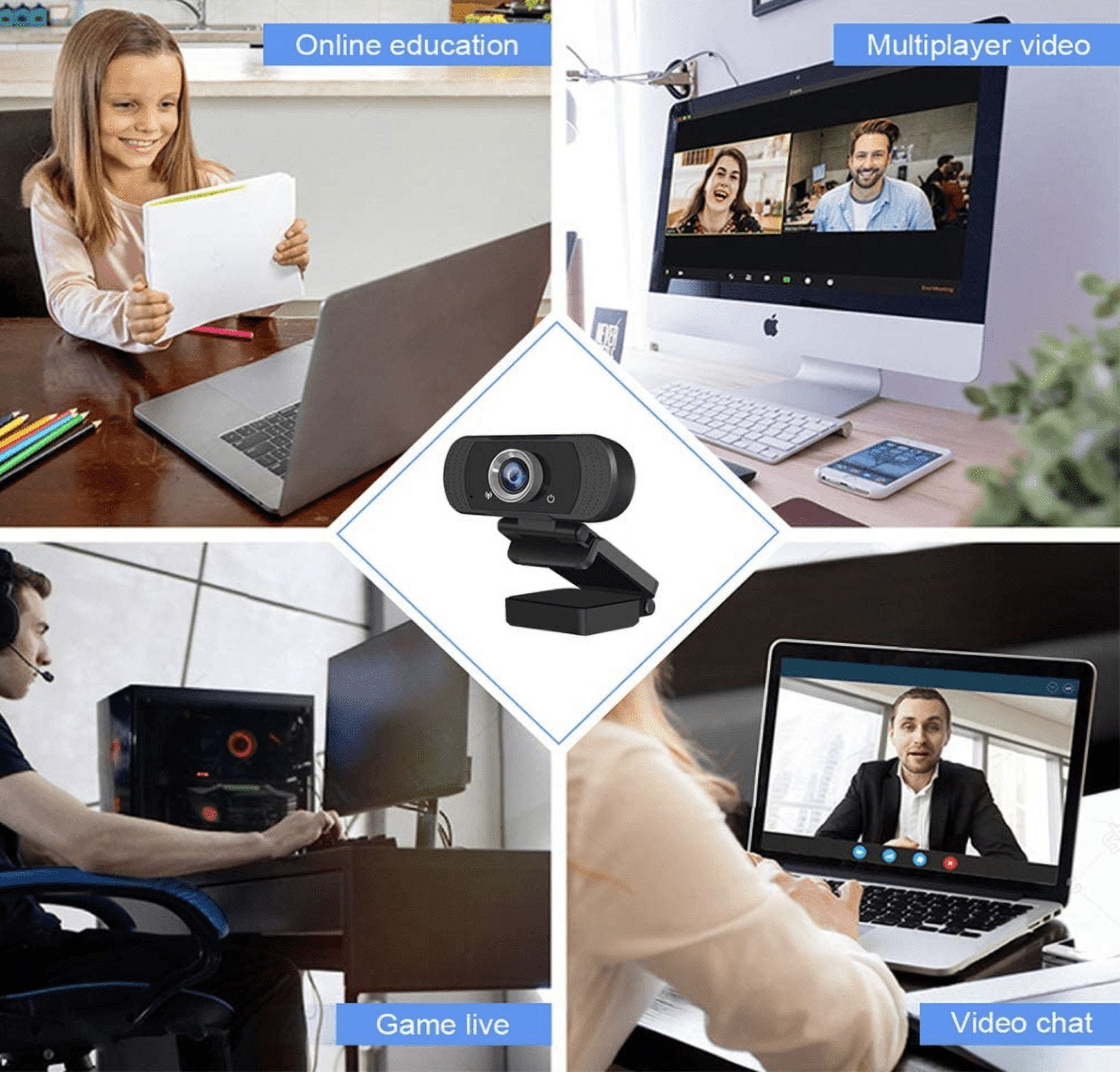1080P Full HD USB Webcam for PC Desktop & Laptop Web Camera with MicrophoneFHD