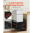 thumbnail image 3 of KFFKFF Support de Mini-Frigo avec Rangement, table de Mini-Frigo Capacité 79 kg avec 2 Tiroirs et 4 Roulettes Pivotantes, Tablette mobile, 3 of 9