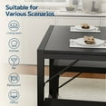 thumbnail image 6 of Asofer 3 Piece Dining Room Table Set, Black Bench Table Set, Kitchen Table Set for Corner Breakfast Nook, 6 of 15