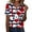 05#Multicolor, variant on Women's Summer Tops Casual V-neck T-shirts Fashion Retro Printed Shirts Loose Summer Short Sleeve Blouses Pullover Top 05#Multicolor S