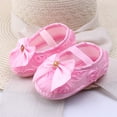 thumbnail image 2 of Baby Girl Shoes Baby Mary Jane Flats Princess Wedding Dress Shoes Crib Shoe for Newborns Infants, 2 of 5