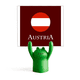thumbnail image 1 of La bandera europea, Viena, Austria Estante de notas, estante de ranas de animales de dibujos animados, 1 of 3