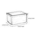 thumbnail image 2 of Refrigerator Storage Box With Lid Transparent Fresh-keeping Box Food Grade Refrigerator Special Kitchen Vegetable And Fruit Sorting Box(1800ml,E), 2 of 2
