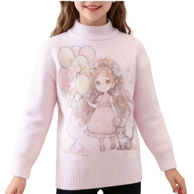 Birdeem Tricot à Col Rond pour Enfants