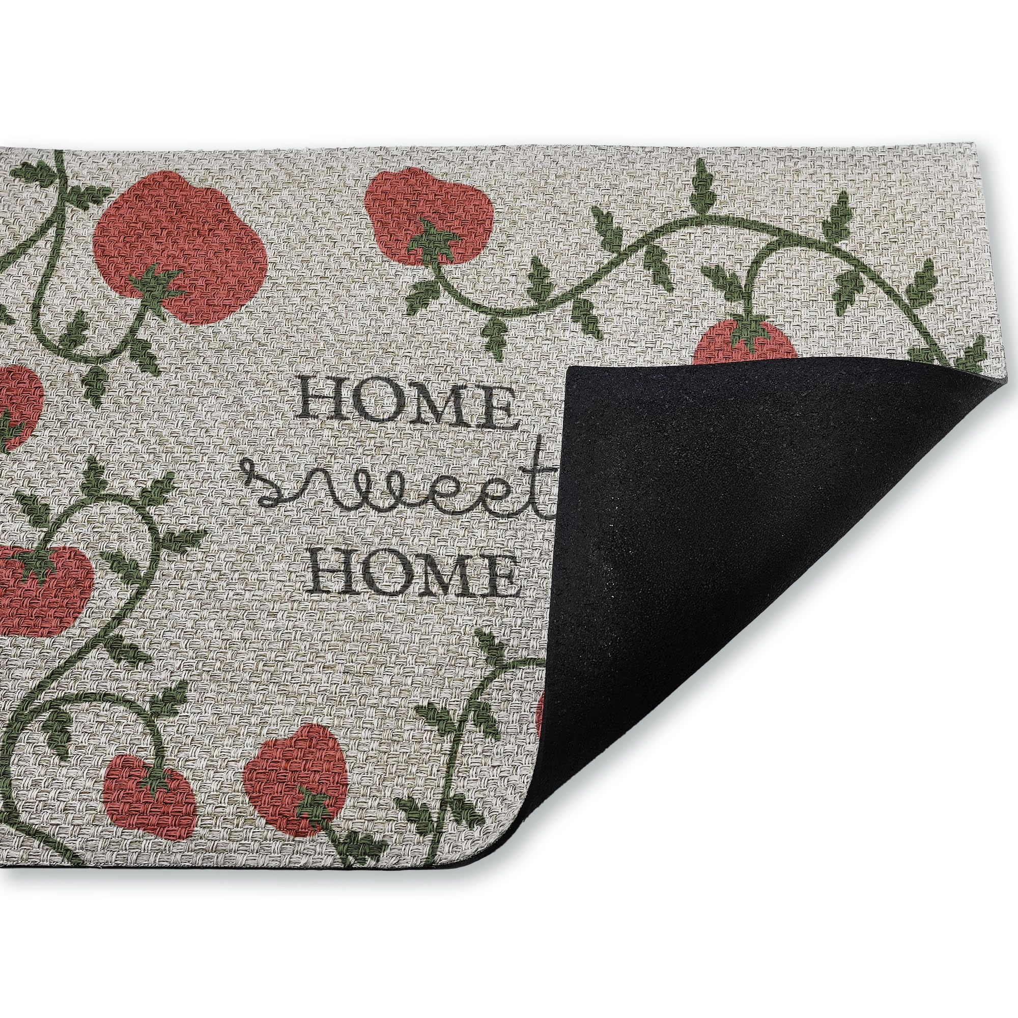 Stupell Industries Sweet Home Tomato Vine Printed Outdoor Imitation Sisal Floor Mat, design by Lil' Rue