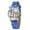 Blue, variant on TIHLMK Watch for Women Fashion Cartoons Buckle Dazzling Mesh Belt Watch Rubber Watch
