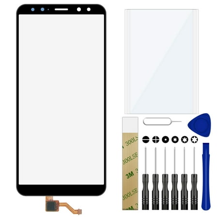 For Huawei Mate 10 Lite Replacement Front Outer Touch Screen Glass Lens Digitizer Tool Black