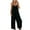 Black, variant on Women's V Neck Jumper Harem Jumpsuit Romper,Baggy One Piece Overalls Summer Casual Solid Beach Yoga Wide Leg Playsuit