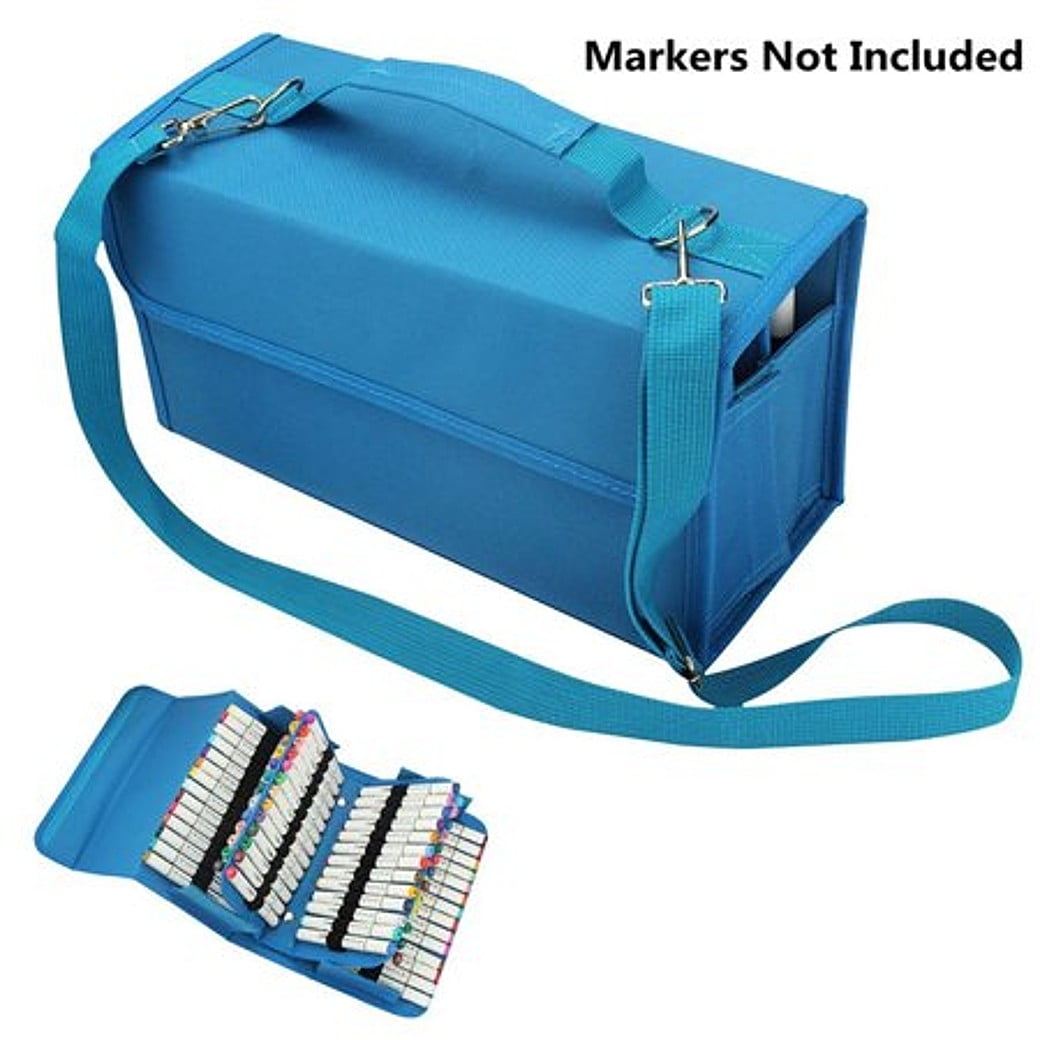  SHUANGSHI Markers Pens Box, 80 Slot Plastic Carrying