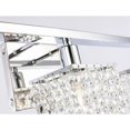 thumbnail image 3 of Phineas 3 lights bath sconce in black with clear crystals, 3 of 7