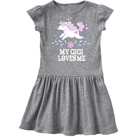 

Inktastic My Gigi Loves Me Unicorn Gift Toddler Girl Dress