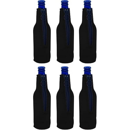 

Blank Neoprene Beer Bottle Coolie (6 Pack Black)