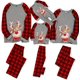 thumbnail image 1 of 2025 Traje familiar a cuadros con cuello redondo y estampado de ciervos navideños europeos y americanos 0523, 1 of 5