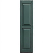 Weatherbest P1271GN-FH 12 x 71 in. Raised Panel Exterior Decorative Shutters, Hunter Green