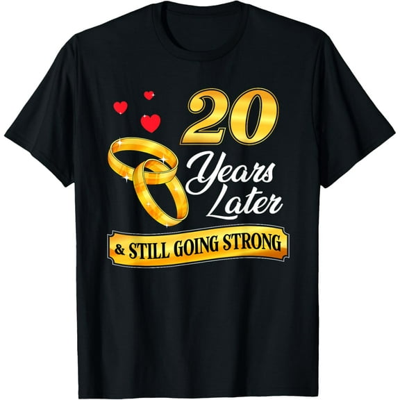 Celebrate 20 Years Of Marriage! 20th Wedding Anniversary T-Shirt