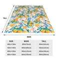 thumbnail image 3 of Bixox Fleece Blanket Colorful Fruits Pattern Super Soft Double-Sided Microfiber Flannel Blanket for Sofa, Bed, Couch, Suitable for All Seasons - 60"x50", 3 of 5