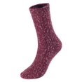 thumbnail image 1 of Lovely Annie Women's 4 Pairs Pack Soft Cotton Crew Socks Size 6-9 HR1614-4P-05(Wine), 1 of 4
