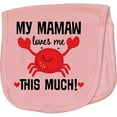 thumbnail image 2 of Inktastic Mamaw Loves Me Grandson Baby Burp Cloth, 2 of 3