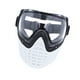 thumbnail image 4 of Máscara de esgrima Equipo de protección facial Correa ajustable profesional universal Blanco y negro, 4 of 9