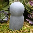 thumbnail image 4 of Resin Jizo Buddha Statue for Outdoor Garden Decor, Durable Sculpture Grey, 4 of 5