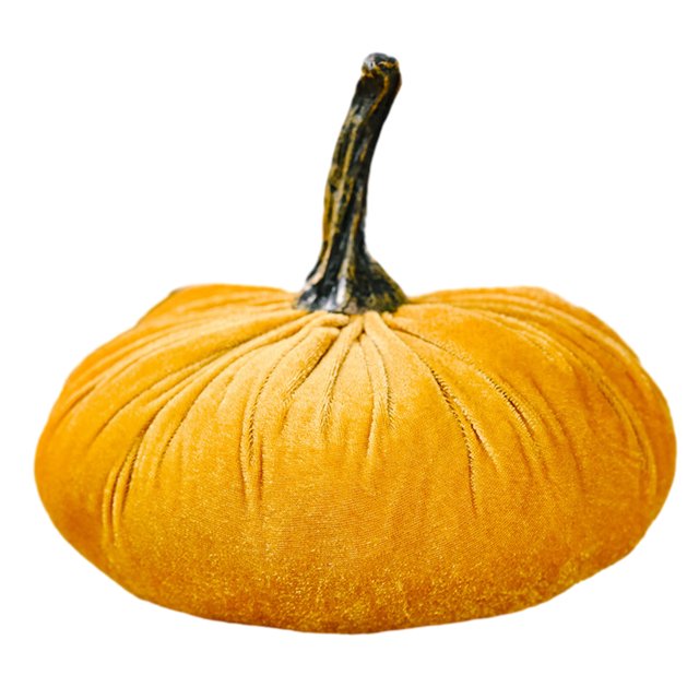 3uds. Calabaza de cosecha artificial hecha a mano para otoño Halloween Acción de Gracias (amarillo)