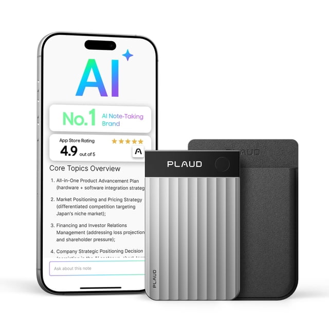 Grabadora de voz AI Plaud Note Pro con transcripción y resumen