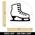 thumbnail image 2 of Ice Skating Figure Skates Self-Inking Rubber Stamp Ink Stamper - Blue Ink - Medium 1 Inch, 2 of 7