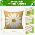 thumbnail image 5 of Spring Pillow Covers 18x18 Set of 4 Daisy Home Sweet Home Yellow Throw Pillows Decorative Pillow Cases Summer Seasonal Farmhouse Decorations for Home Sofa Couch, 5 of 6