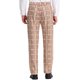 thumbnail image 3 of Pantalón de traje formal de ajuste regular para hombre INSPIRE CHIC, a cuadros, talla 38, color caqui, 3 of 7