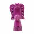thumbnail image 4 of Soapstone Angel Sculpture: Fuchsia, 4 of 4