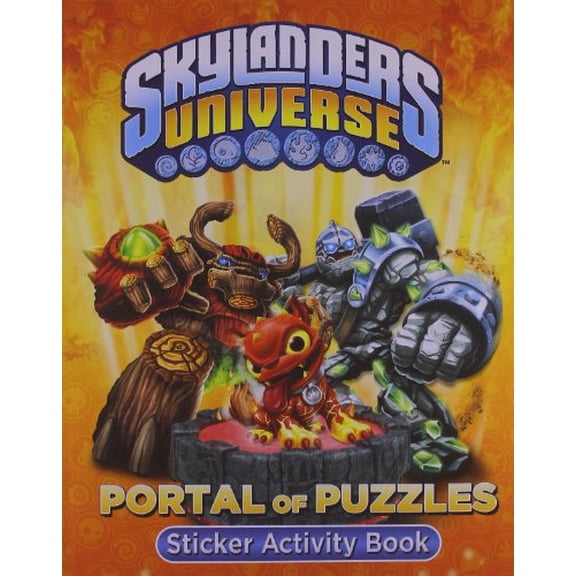Pre-Owned Skylanders Universe Portal of Puzzles Sticker Activity Book (Paperback) 0448464926 9780448464923