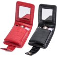 thumbnail image 1 of LAICAIW Makeup Lipstick Case for Outside Mini bag Travel Cosmetic Pouch, Red+Black, Small, 1 of 2