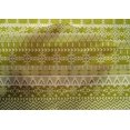 thumbnail image 4 of oneOone Cotton Silk Lime Green Fabric Aztec Tribal Diy Clothing Quilting Fabric Print Fabric By Yard 42 Inch Wide, 4 of 4